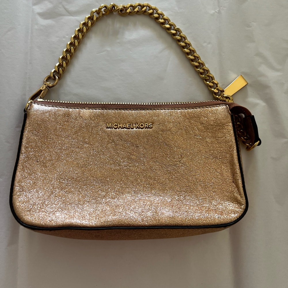 Michael Kors Shimmering Gold Shoulder Bag